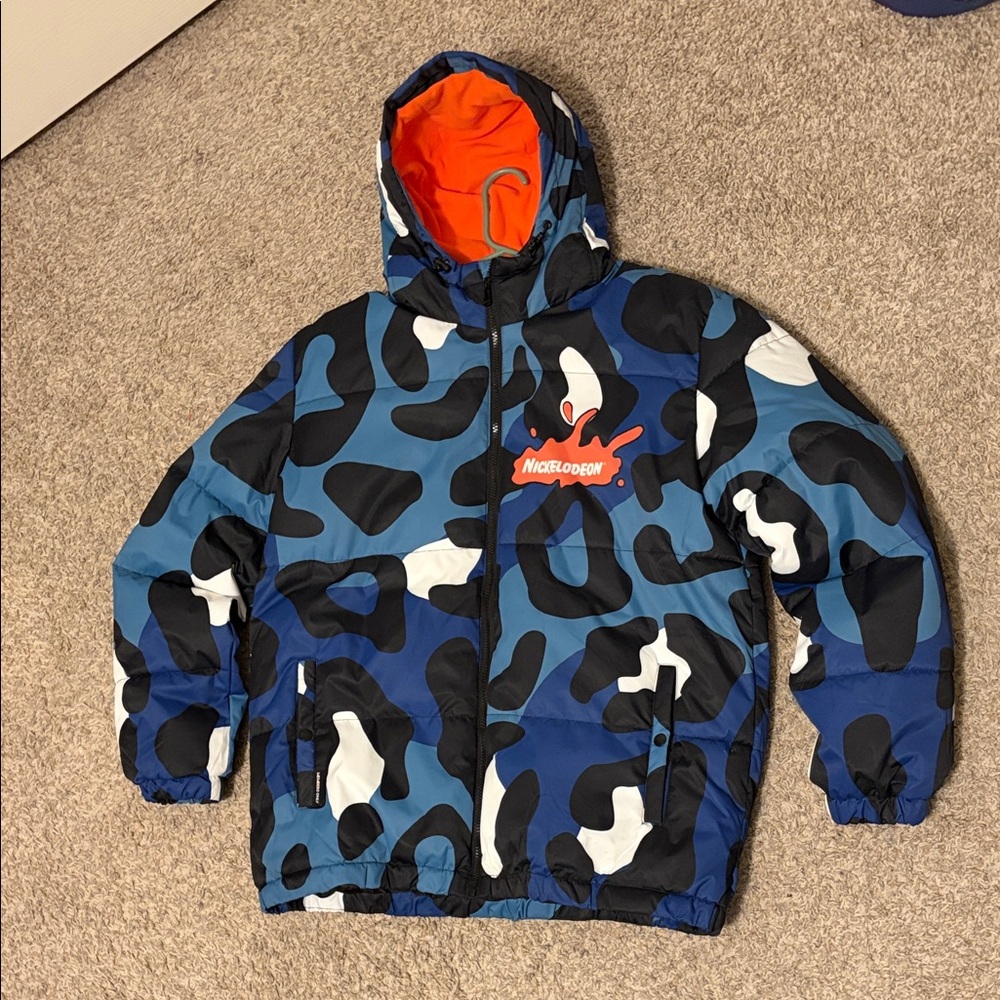 Members Only x Nickelodeon Camo Heavyweight Puffer Jacket